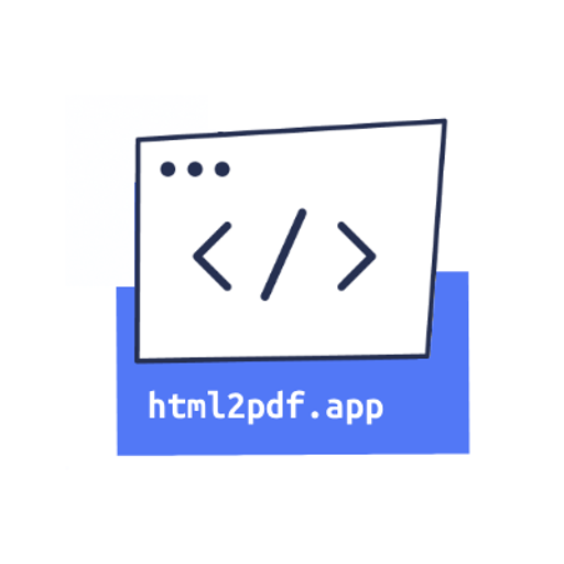 HTML 2 PDF logo